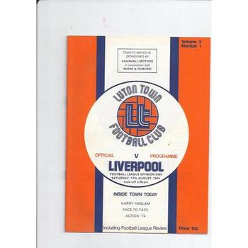 Liverpool Away Football Programmes