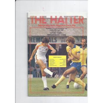 Shrewsbury Town Away Football Programmes