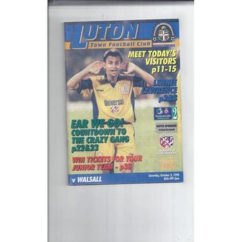 Walsall Away Football Programmes