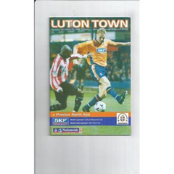 Preston North End Away Football Programmes