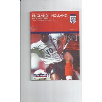 U21, U23 & B International Football Programmes