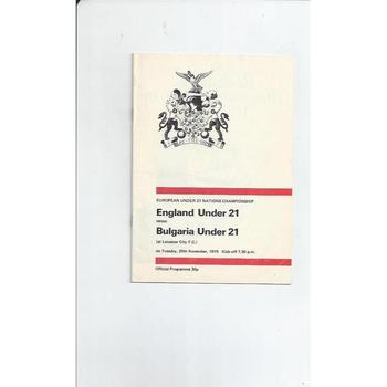 U21, U23 & B International Football Programmes