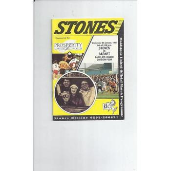 Barnet Away Football Programmes