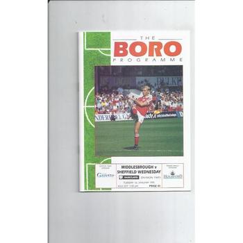 Middlesbrough Home Football Programmes