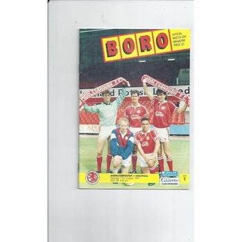 Middlesbrough Home Football Programmes