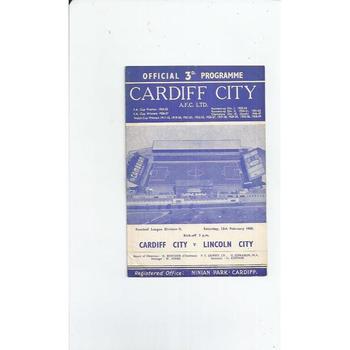 Cardiff City Home Football Programmes