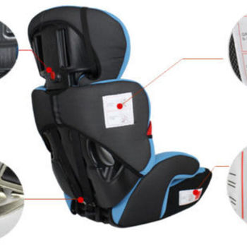 Mcc 3 in 1 Red Baby Car Booster Seat For Group 1/2/3 9-36kg