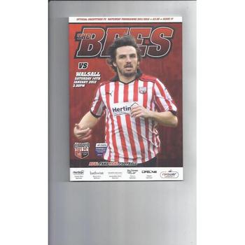 Walsall Away Football Programmes