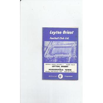 Leyton Orient Home Football Programmes