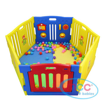 6 Sided Plastic Baby Playpen