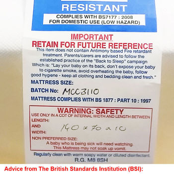 White Wooden Toddler Bed with Mattress