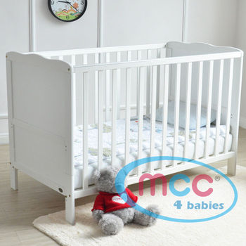 Wooden Baby Cot Bed Orlando With 3" Water repellent Mattress 120cm x 60cm