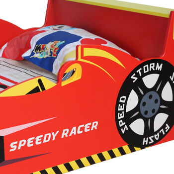 Cars Speed Toddler Bed with 3" Mattress