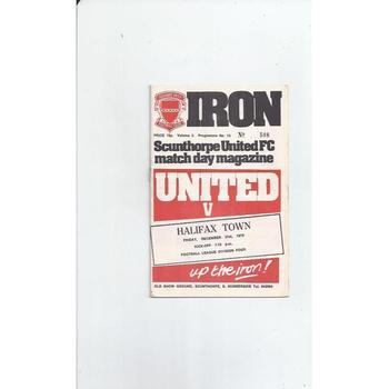 Scunthorpe United Home Football Programmes
