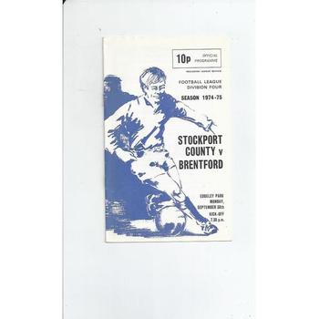 Stockport County Home Football Programmes