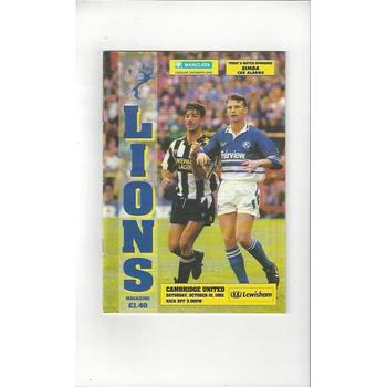 Millwall Home Football Programmes