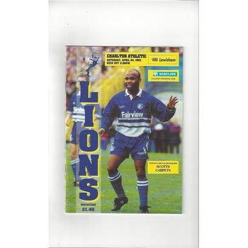 Charlton Athletic Away Football Programmes