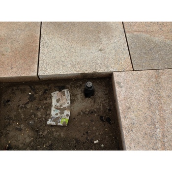 Permanent anchor points in a public place 