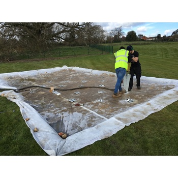 Ground anchor sockets for column structures