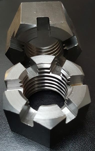 Large Hexagon Slotted Nuts