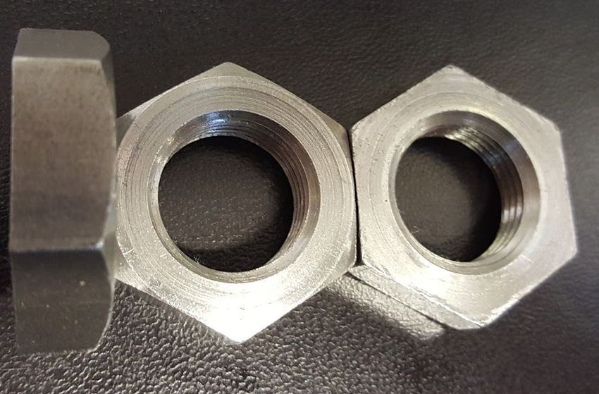 Photograph of Single Chamfered Full Bearing Nuts