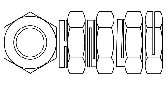 Phlidas Turret, Philidas Industrial, Aerotight Nuts