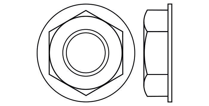 Flange Hexagon Nuts