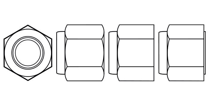 Tall Nylon Insert Nuts (P Type)