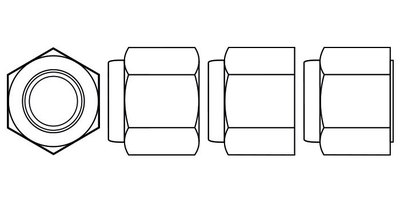 Hex nylon insert nuts nyloc nylock
