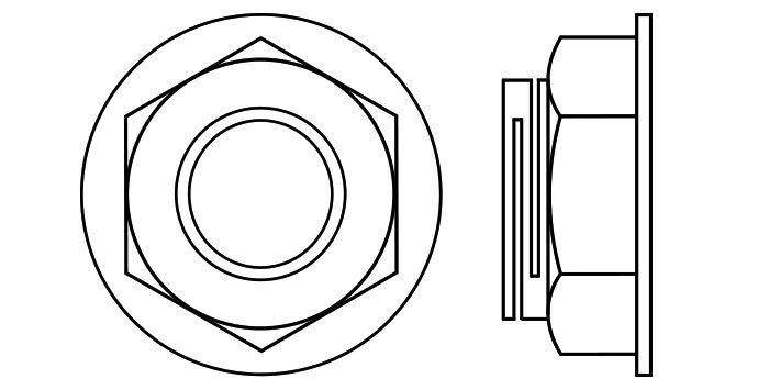 Philidas Turret Flange Nuts