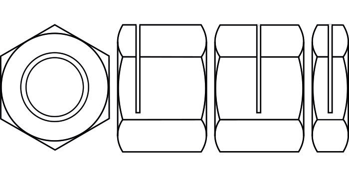 Split Nuts or Gland Nuts