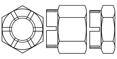 Castle Nuts or Castellated Nuts