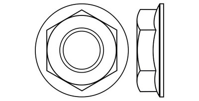 Flange hexagon nuts