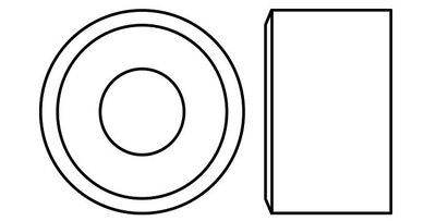 Round nuts and spacers