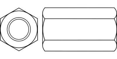 Connector Nuts Connecting Nuts Connection Nuts Long Nuts 3D nuts