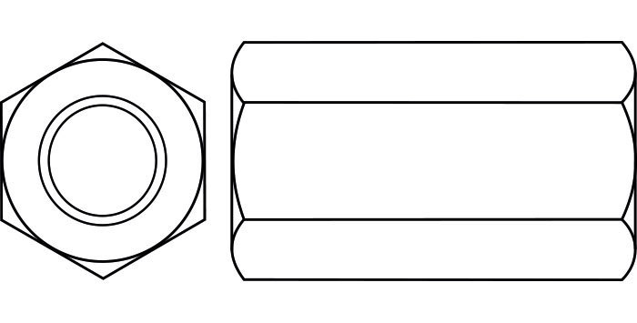 Connector Coupling Extension Nut