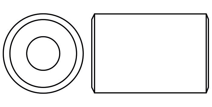 Round Coupling Extension Nut