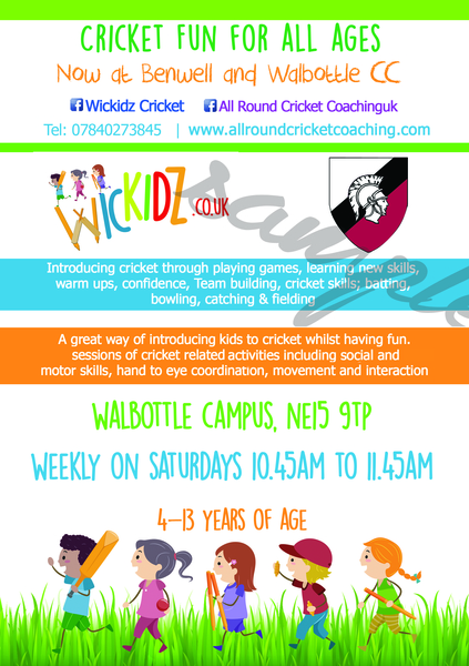 New class Benwell and Walbottle Cricket Club