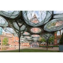 Secure fixing of temporary structures in a public place 