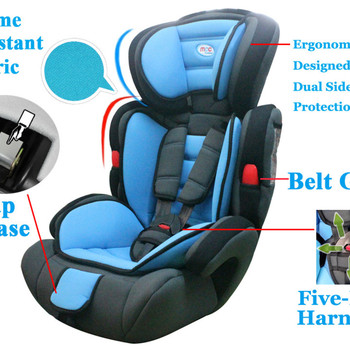 Mcc 3 in 1 Spotted Baby Car Booster Seat For Group 1/2/3 9-36kg