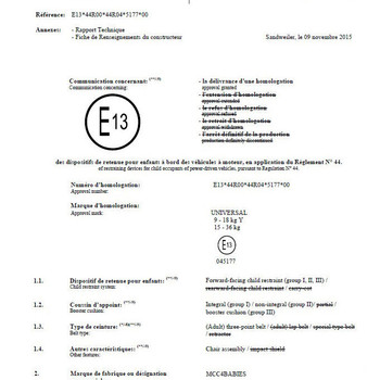 Mcc 3 in 1 Spotted Baby Car Booster Seat For Group 1/2/3 9-36kg