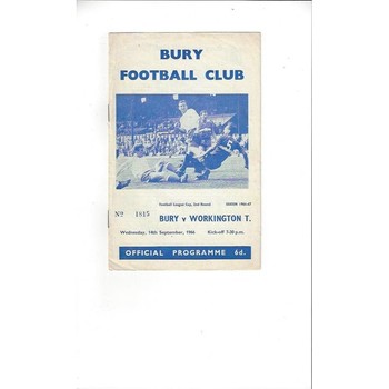 Workington Away Football Programmes