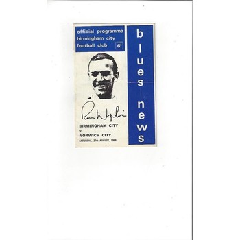 Norwich City Away Football Programmes