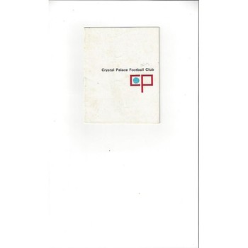 1967/68 Crystal Palace v Ipswich Town Football Programme May 1st