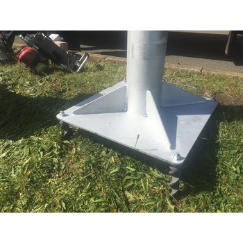 Securing of projector poles on Blackpool seafront