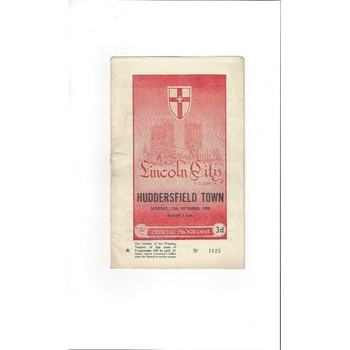 Lincoln City Home Football Programmes