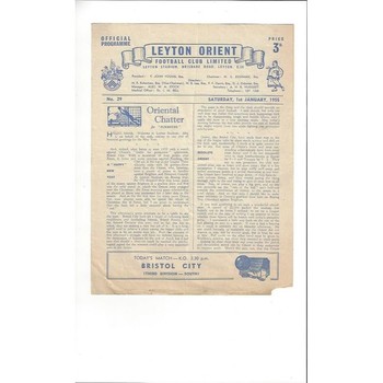 Leyton Orient Home Football Programmes