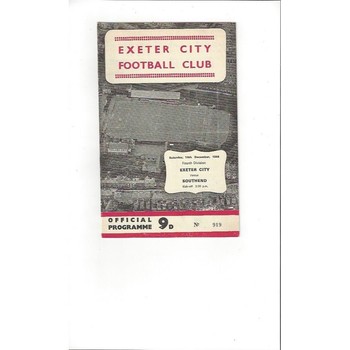 Exeter City Home Football Programmes