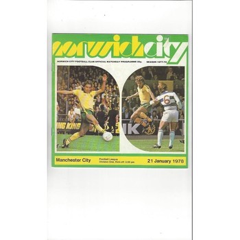 Norwich City Home Football Programmes