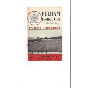 Leicester City Away Football Programmes